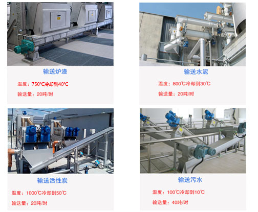 水冷螺旋輸送機應用